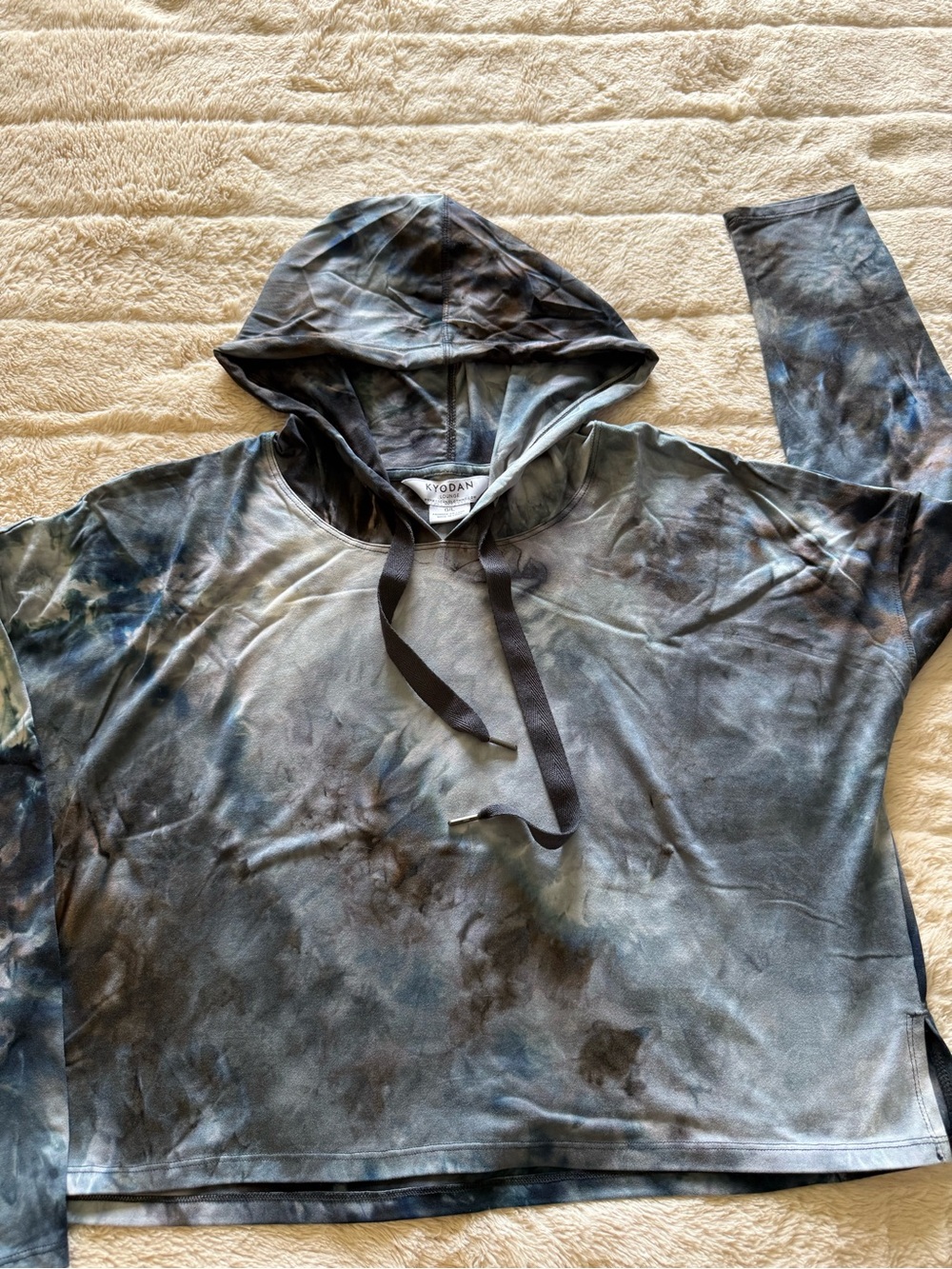 Kyodan Men's Tie-Dye Zip-Up Hoodie - Blue, Gray